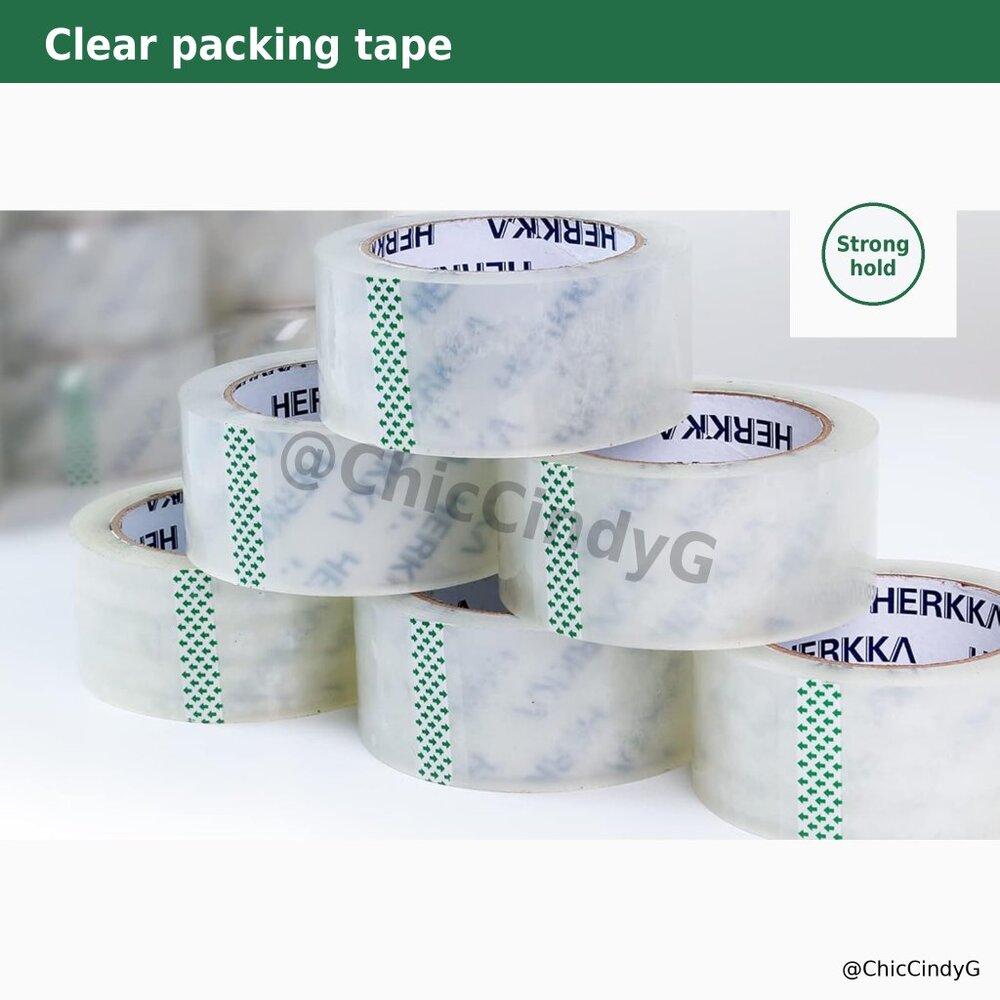 🔥(6) Rolls of 2" x 65yds Clear Heavy Duty Packing Tape for mailing & shipping
